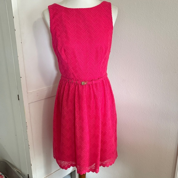 Trina Turk Vibrant Pink Mini Dress Size 6 - Picture 1 of 3